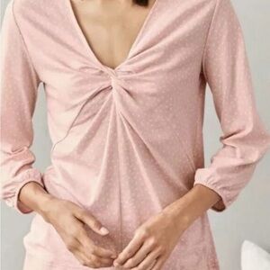 Garnet Hill Shortie Pajamas with Knot Detail